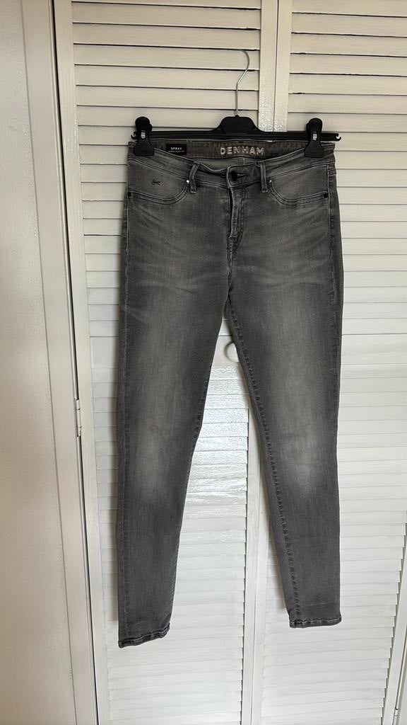 Denham jeam jeans grijs stretch maat 29-30, Ophalen of Verzenden, Zo goed als nieuw, Grijs, W28 - W29 (confectie 36)