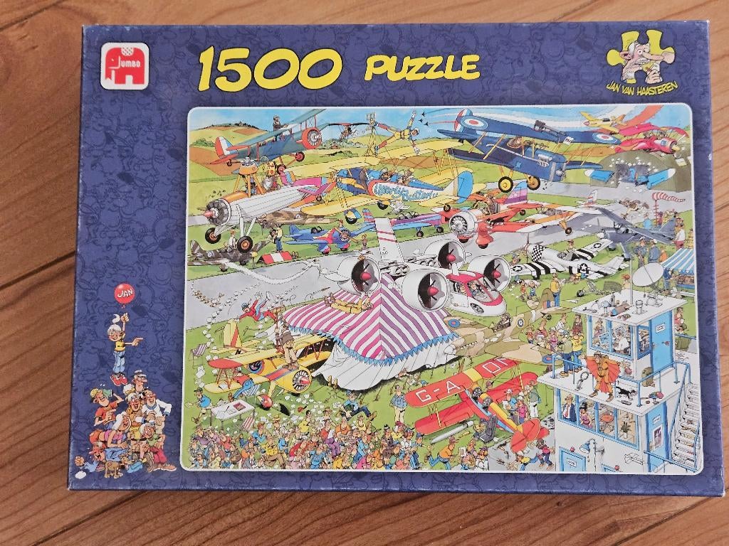 Jan van Haasteren puzzle - Airshow, Ophalen of Verzenden, 500 t/m 1500 stukjes, Zo goed als nieuw, Legpuzzel