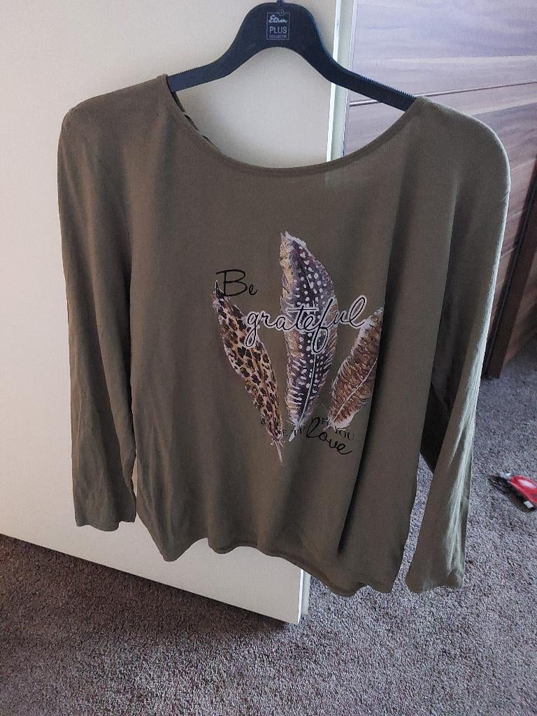 Camouflage groen shirt, Ophalen of Verzenden, Zo goed als nieuw, Groen, Shirt of Top