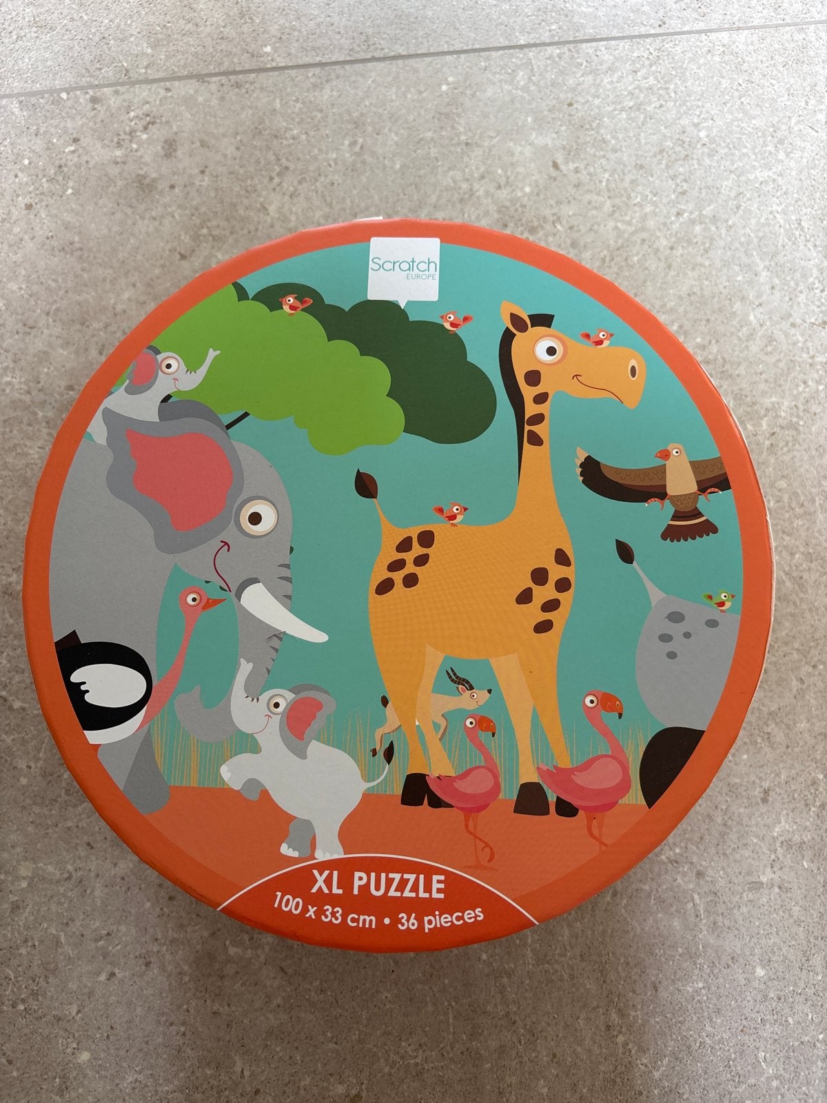 Scratch Europe XL Vloerpuzzel Safari 36 stukjes, Ophalen, Minder dan 500 stukjes, Zo goed als nieuw, Legpuzzel