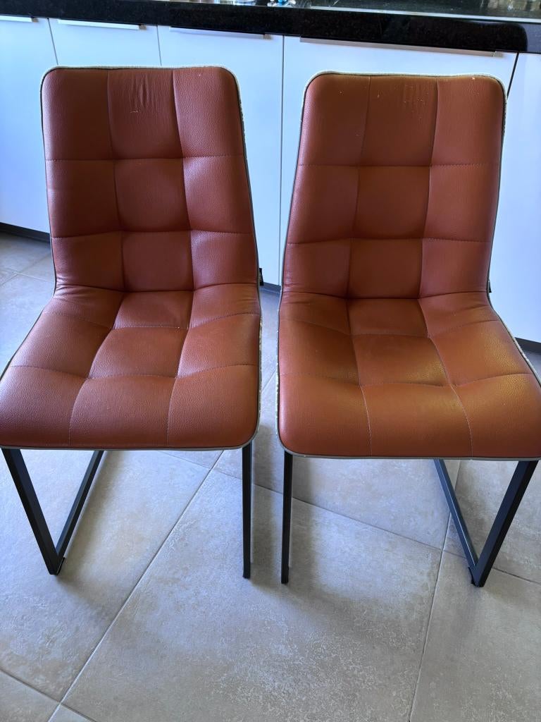 Eetkamerstoelen Henders&Hazel 8x, Huis en Inrichting, Stoelen, Ophalen, Gebruikt, Overige materialen, Grijs