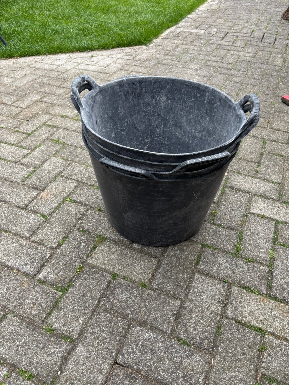 Puin emmer, Ophalen, Zo goed als nieuw