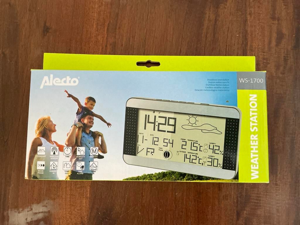 Alecto WS-1700 Draadloos Weerstation, Audio, Tv en Foto, Weerstations en Barometers, Ophalen, Nieuw, Weerstation