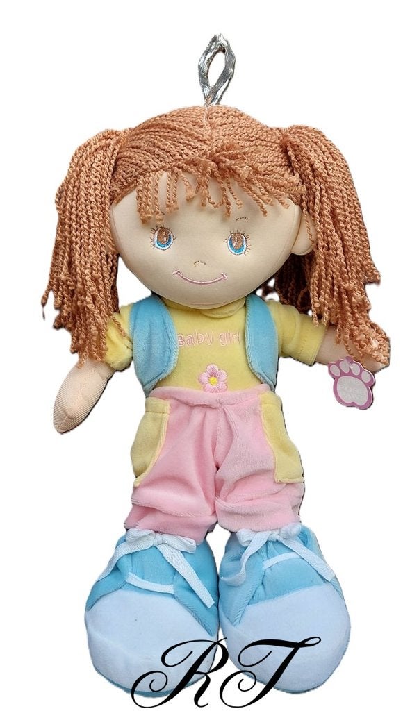 Leuke pluche knuffelbaby stofpop., Overige merken, Overige karakters, Overige typen, Ophalen of Verzenden