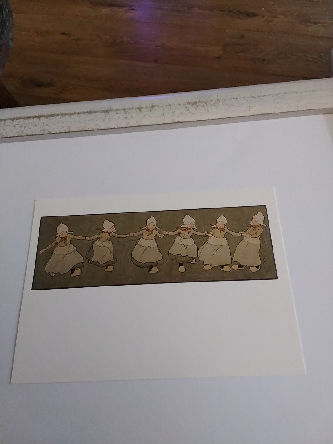 Ansichtkaart: Dansende Meisjes, Volendam (Cecil Aldin, Ophalen of Verzenden