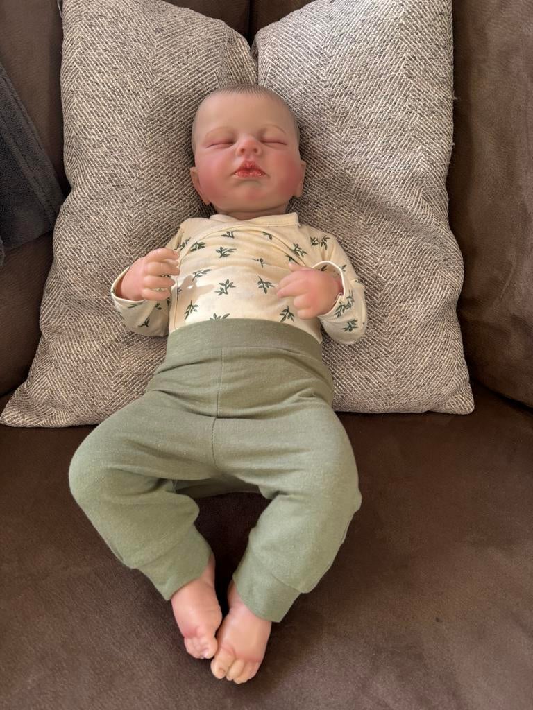 Reborn baby, Verzamelen, Ophalen of Verzenden, Zo goed als nieuw, Babypop, Levensecht of Reborn