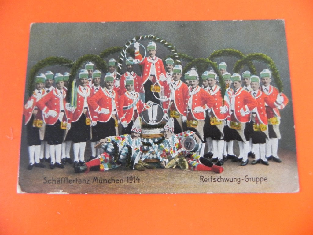 Ansichtkaart Schafflertanz Munchen 1914, Ophalen of Verzenden, Voor 1920, Gelopen, Duitsland