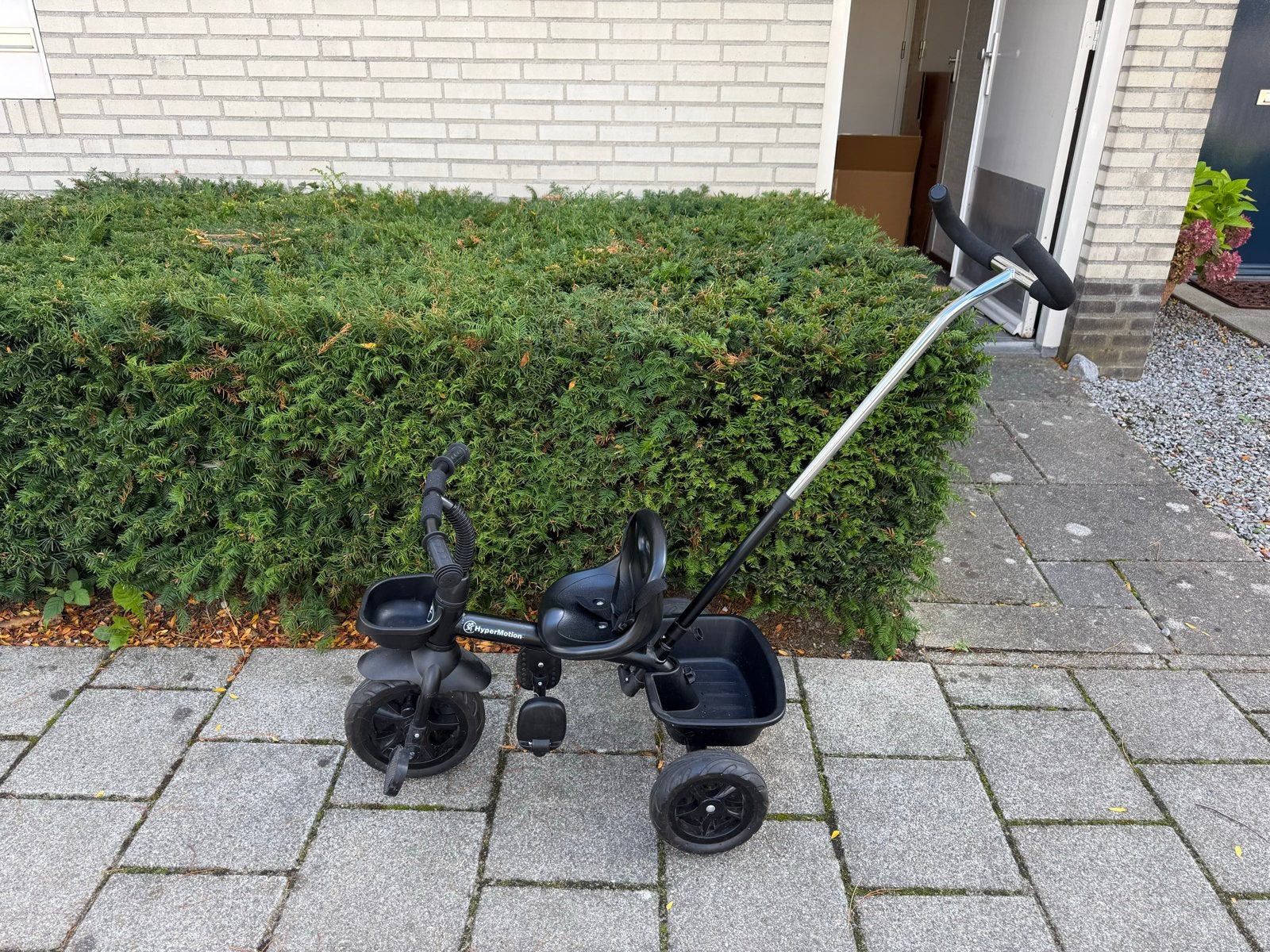 Driewieler met duwstang - Kleine beschadiging aan het stuur, Ophalen, Gebruikt, Duwstang