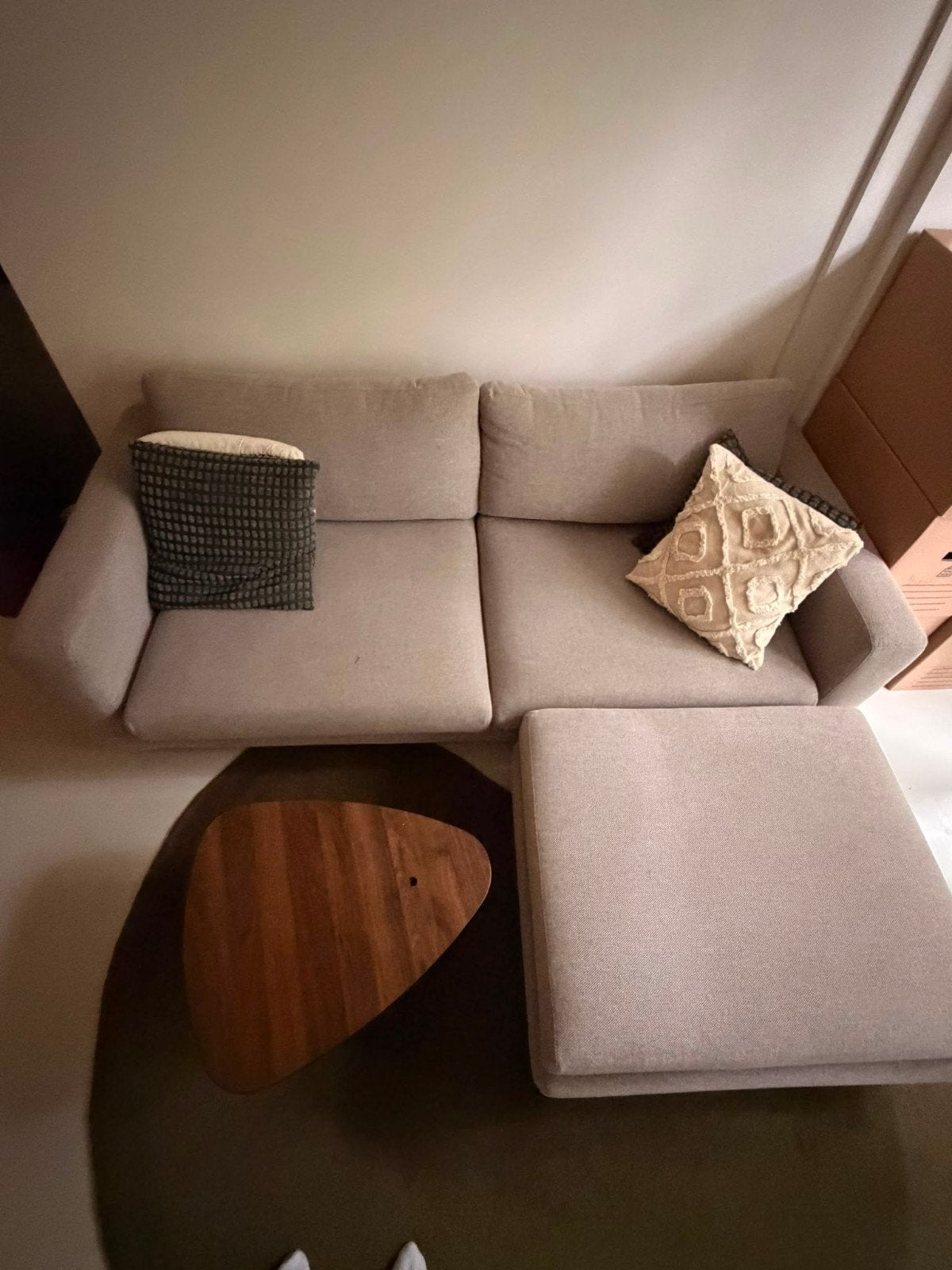 3-zits bank Douglas van de Sofa company met chaise longueai, Huis en Inrichting, Banken | Sofa's en Chaises Longues, Ophalen, Gebruikt