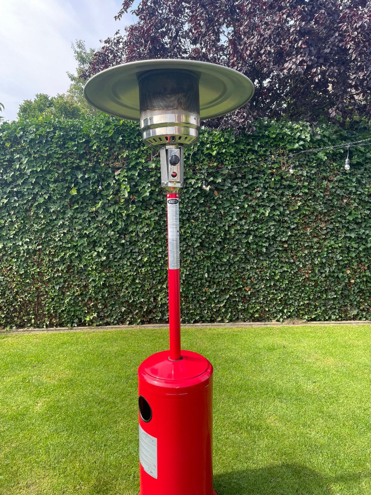 Mobiele Boretti terrasheater, Tuin en Terras, Terrasverwarmers, Ophalen, Gebruikt, Gas, Vloer