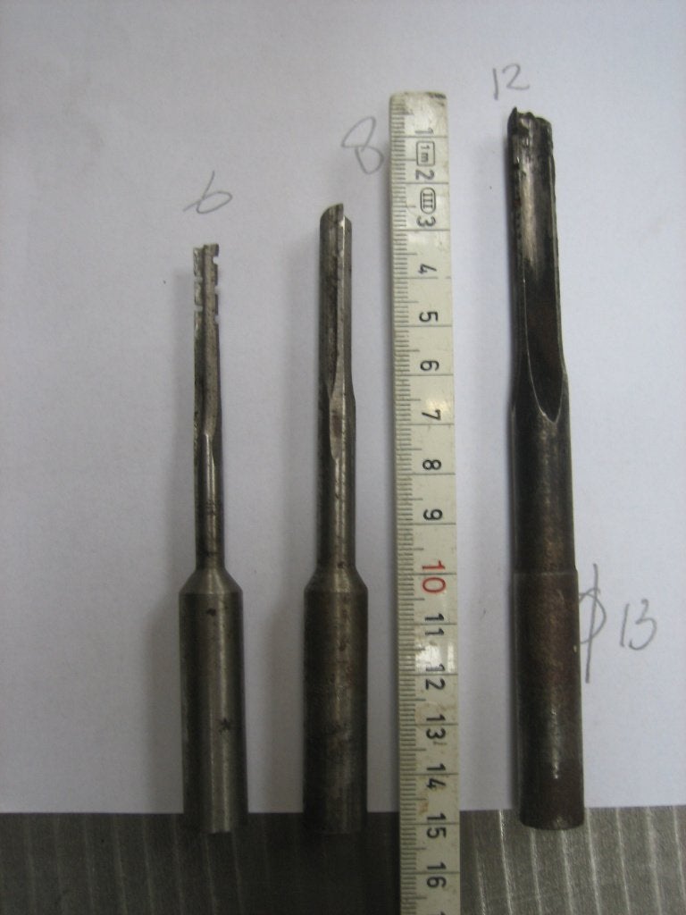 Langgatboren 6-8 en 12 mm, Ophalen of Verzenden, Gebruikt