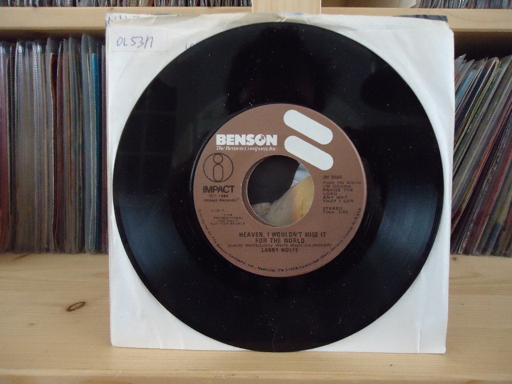 7" Single Lanny Wolfe - Heaven I Wouldn't Wish It For The Wo, Ophalen of Verzenden, Gebruikt, Pop