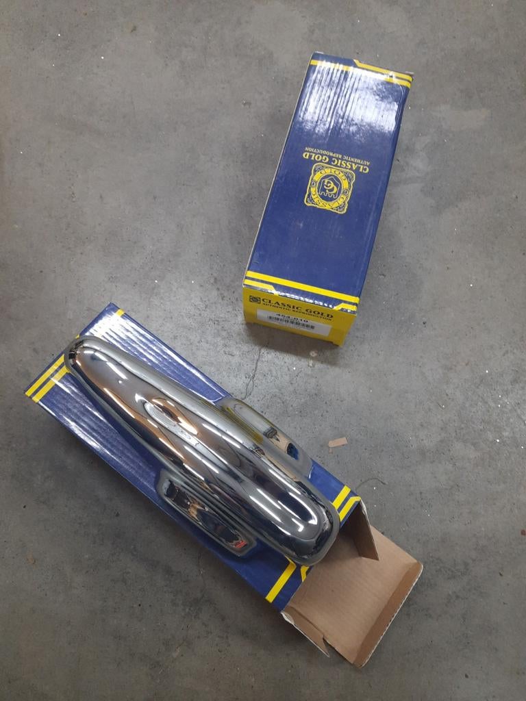 Nieuwe Overriders Triumph TR2-3 MG TD, sprite mk1, Nieuw, Bumper, Achter, MG