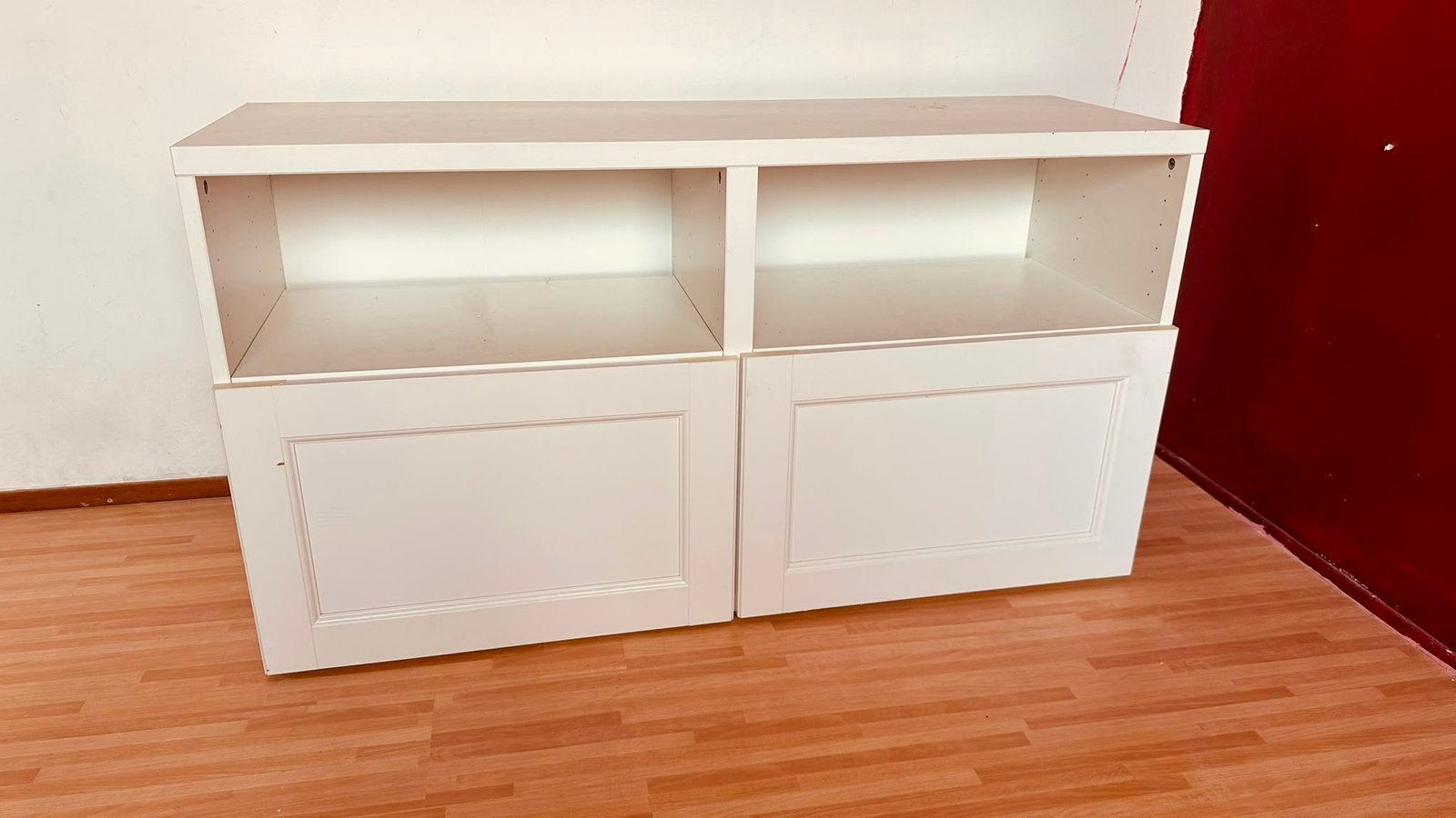 Tv kast, Ophalen, Gebruikt, 100 tot 150 cm, Hout