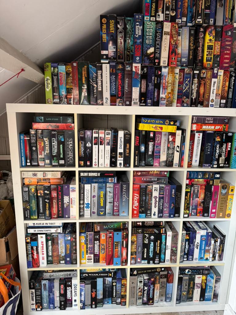 Zeer grote verzameling Big Box PC Games, Ophalen, 1 speler, Racen en Vliegen, Zo goed als nieuw