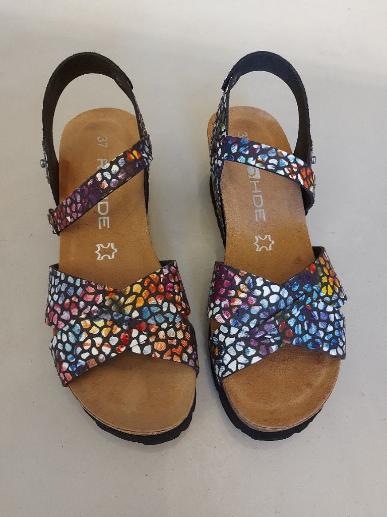 Nieuwe, leren sandalen, Overige kleuren, Rohde, Nieuw, Sandalen of Muiltjes