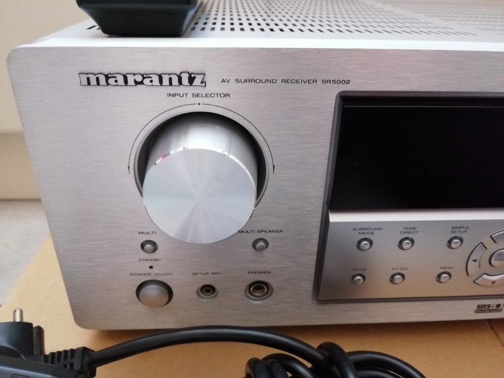 Marantz SR5002 fm av receiver versterker sr 5002 hdmi hdcd, 7.1-systeem, Philips, Gebruikt, 70 watt of meer