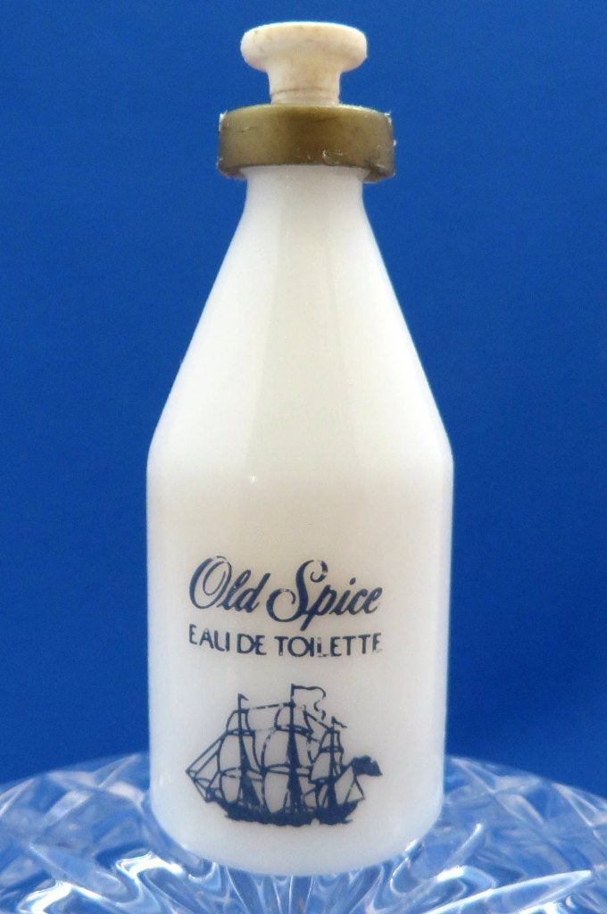 Mini - SHULTON - Old Spice - 7ml - edt - 5,8cm, Ophalen of Verzenden, Gebruikt, Miniatuur, Gevuld