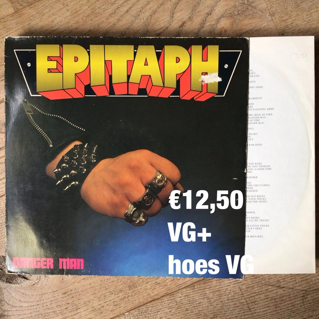 Epitaph-danger man, Ophalen, Gebruikt