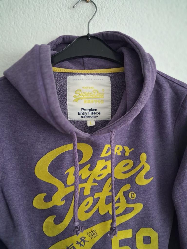 Superdry Hoodie Paars Maat M, Ophalen of Verzenden, Zo goed als nieuw, Maat 48/50 (M), Paars