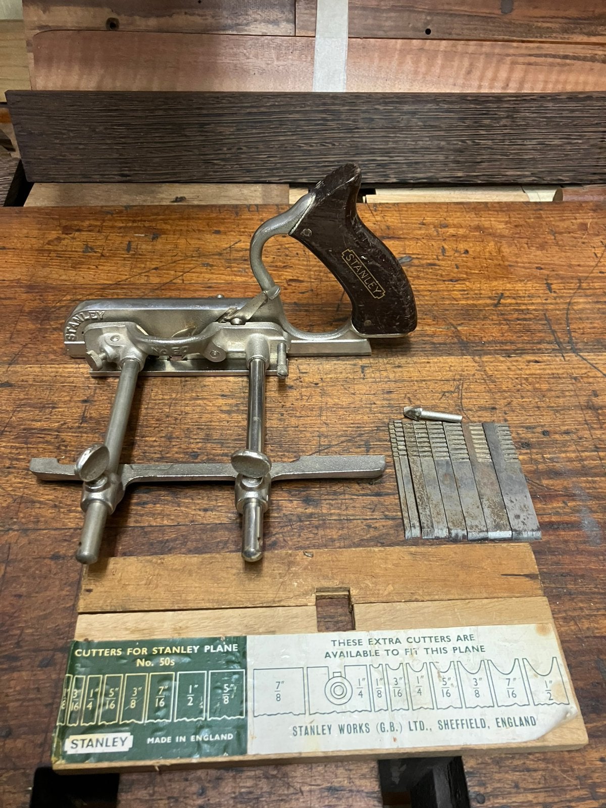 Stanley 50S ploegschaaf, Antiek en Kunst, Antiek | Gereedschap en Instrumenten, Ophalen of Verzenden