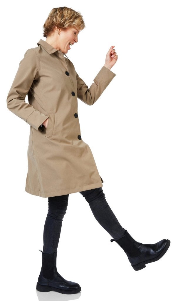 Happy Rain Days - Dames Regenjas Bilbao beige brown- maat L, Overige kleuren, Info@happyrainydays.nl, Maat 42/44 (L), Jaagpad 32 1059 BP Amsterdam