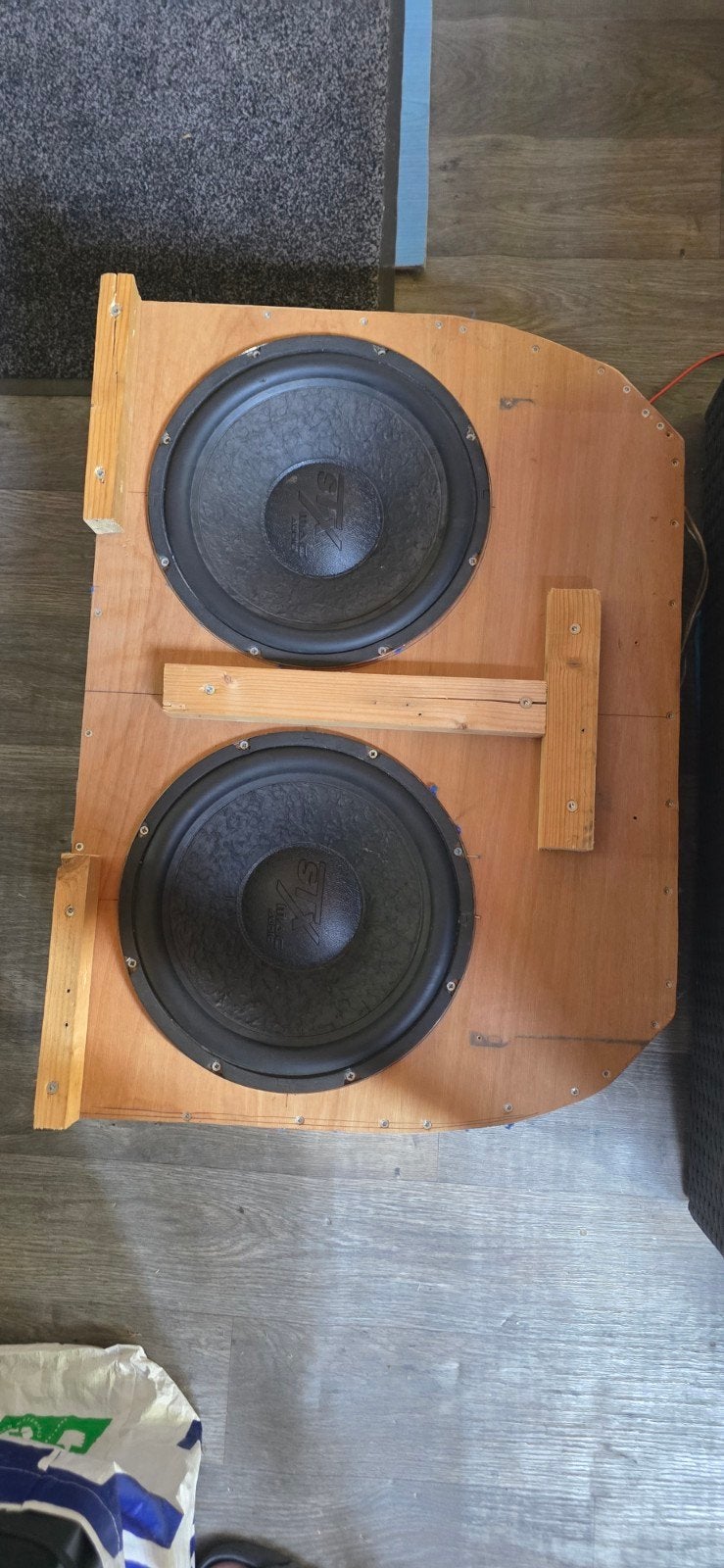 Dubbele Subwoofer Kist met 2x XS Power Subwoofers, Ophalen of Verzenden