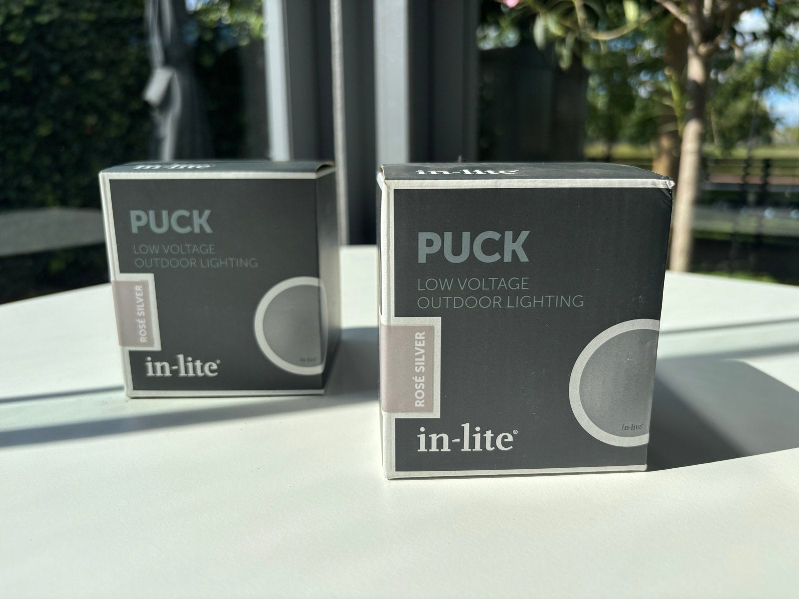In-lite PUCK Rosé Silver 12V, Minder dan 50 watt, Ophalen of Verzenden, Netvoeding, Vloerlamp