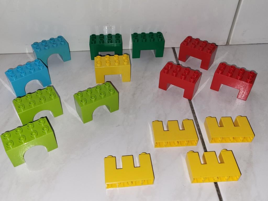Duplo 15 delige set met kantelen en bogen, Gebruikt, Ophalen of Verzenden, Duplo, Duplo