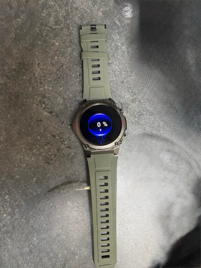 Robuuste Smartwatch met GPS en Hartslagmeter, Ophalen of Verzenden, Waterdicht, Grijs, Android