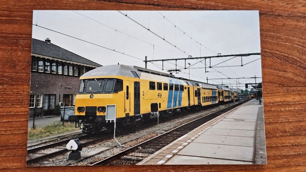 Foto TREIN NS Nederlandse Spoorwegen Dubbeldekker DDM, Verzenden, Gebruikt, Trein, Overige typen