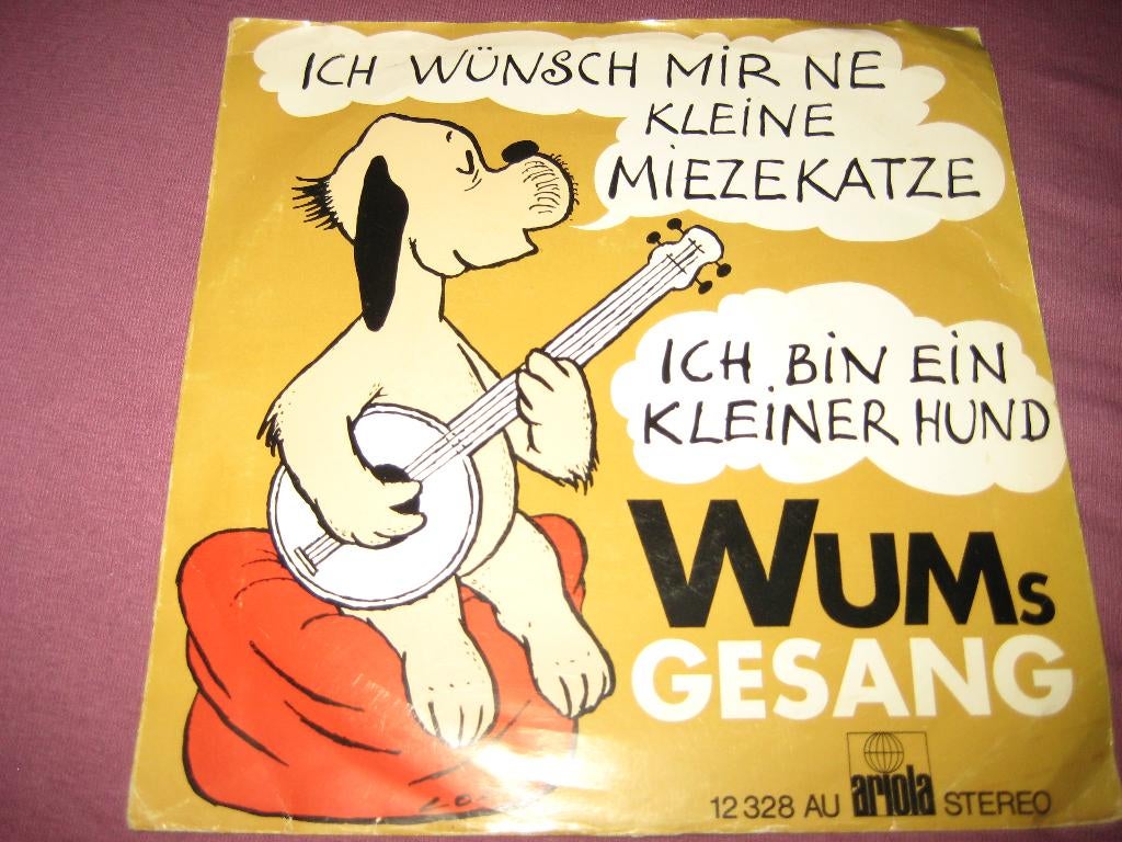 Wums Gesang: Ich wünsch mir ´ne kleine Miezekatze, Ophalen of Verzenden, Zo goed als nieuw, Pop, Single