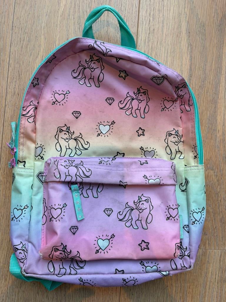 Eenhoorn schooltas rugzak, Gebruikt, Overige kleuren, Rugtas, Ophalen of Verzenden