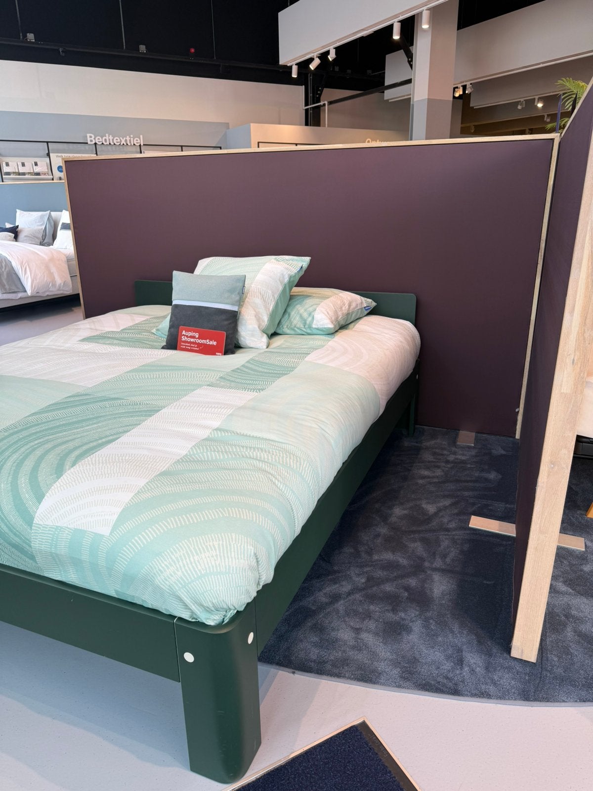 Auping Auronde 1500 Pine Green, Ophalen, 210 cm, 180 cm, Groen