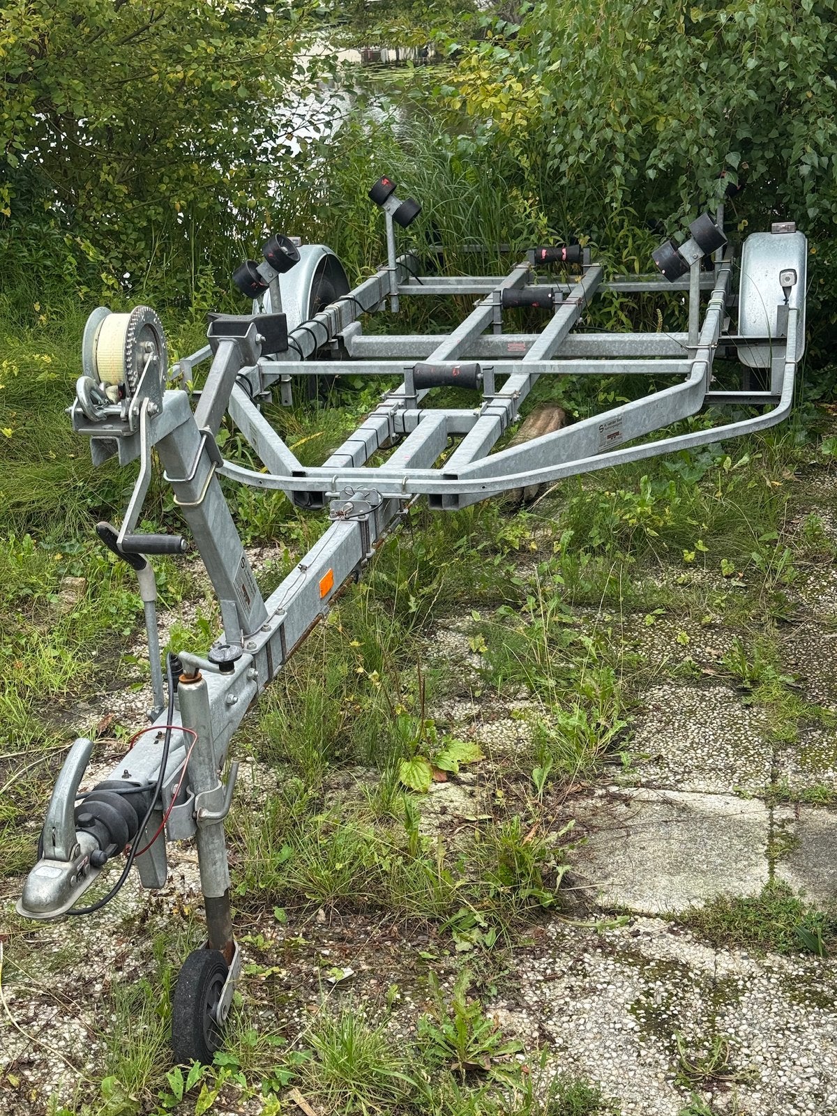 Freewheel geremde kantelbare boottrailer 6 meter 1300 kg, Watersport en Boten, Ophalen, Minder dan 1500 kg, Gebruikt, Sloepentrailer