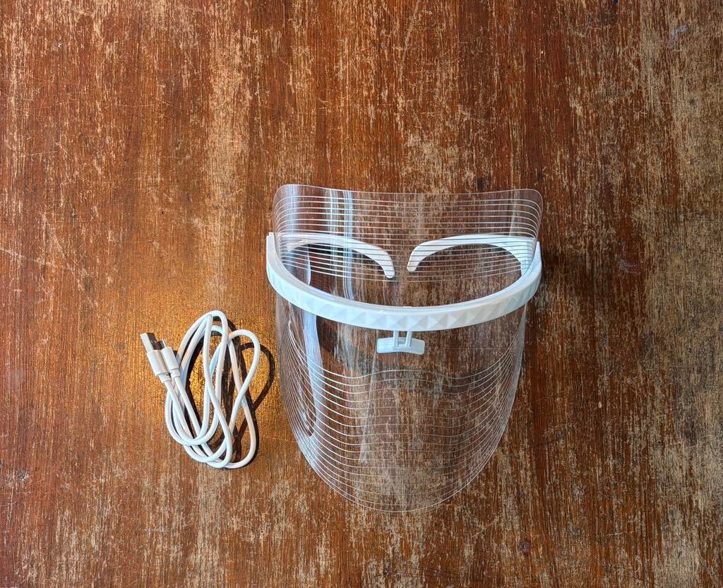 Led light therapy mask, Wit, Ophalen of Verzenden, Zo goed als nieuw, 17 tot 18