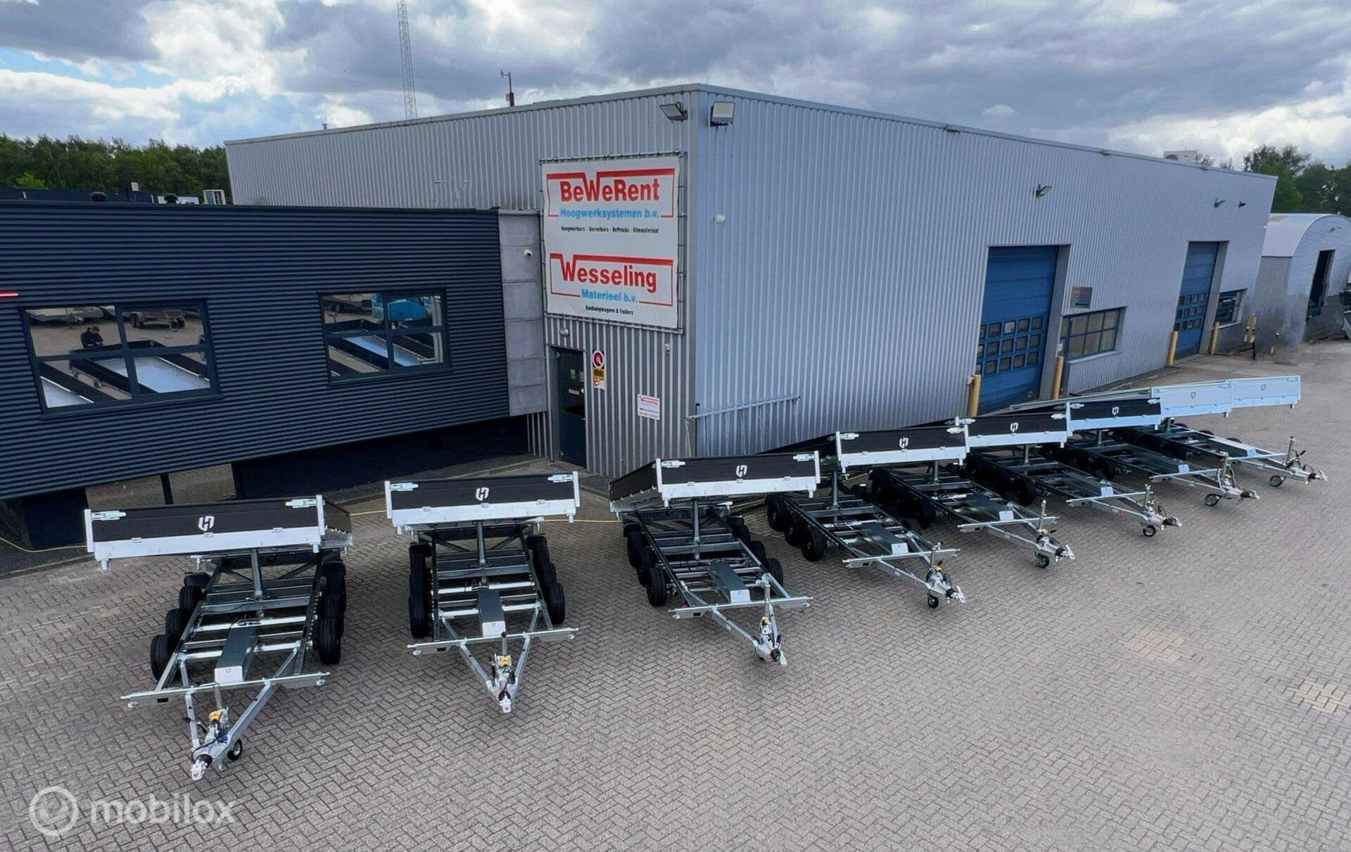 ACTIE! Henra kippers tridem 401x202cm parabool en torsie, Nieuw