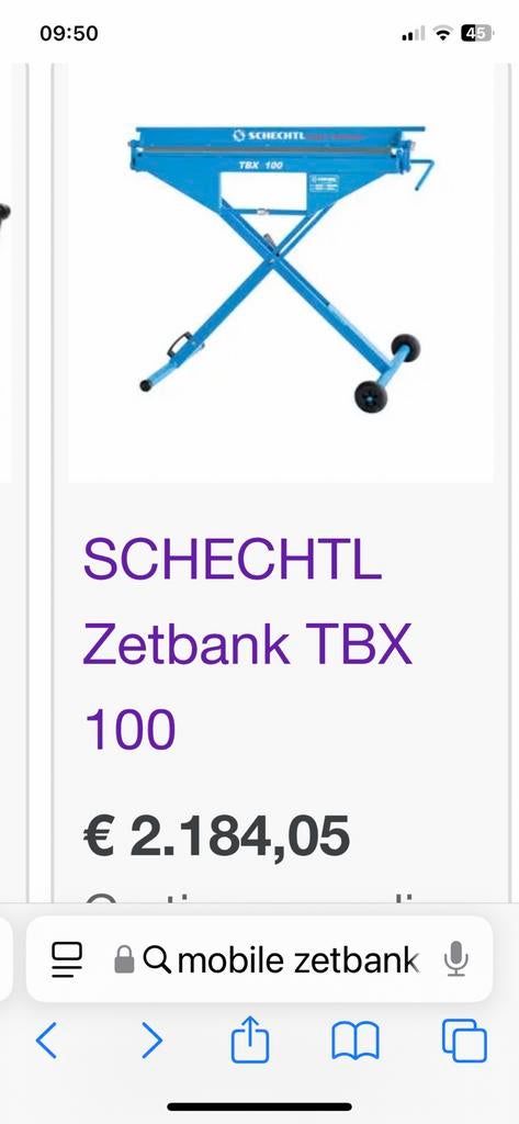 Zetbank met rolmes, Ophalen of Verzenden, Zo goed als nieuw, 70 tot 120 cm, Inklapbaar