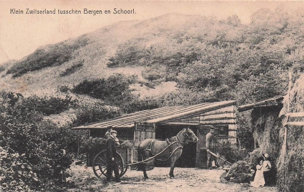 703-328-041 Klein Zwitserland tusschen Bergen en Schoorl, Ophalen of Verzenden, Voor 1920, Noord-Holland