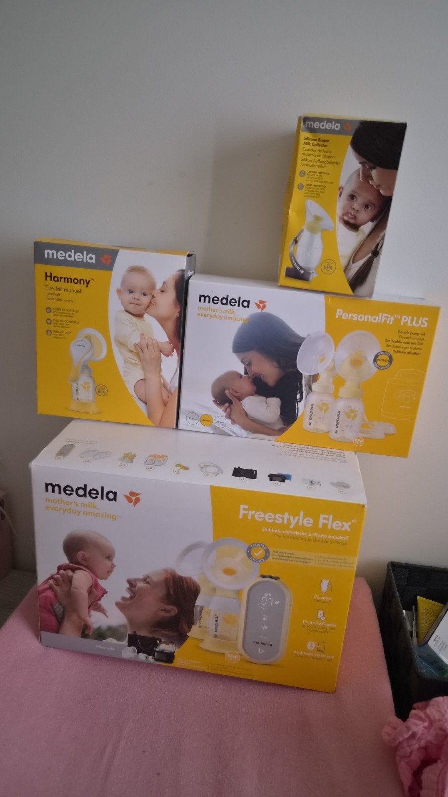 Medela kolven + sets (los of in 1 verkoop!), Ophalen, Gebruikt