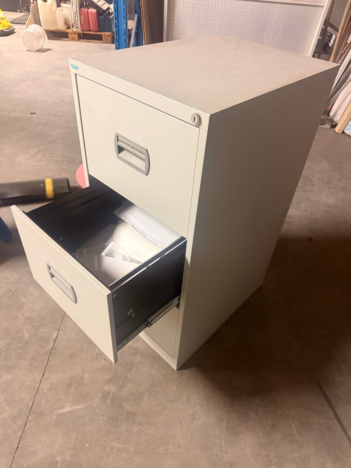 3x Stevige metalen archiefkast – 3 laden – hangmappenkast, Ophalen, Gebruikt