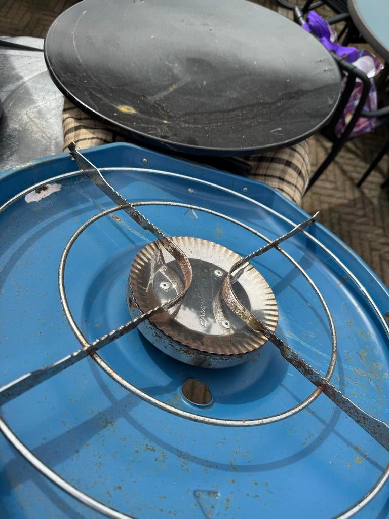 Skottelbraai Carri Chef met gasflessen, Ophalen, Gebruikt, Met accessoires