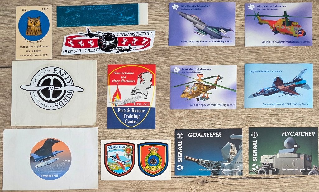 stickers Defensie/Luchtmacht KLu 34, Ophalen of Verzenden, Zo goed als nieuw