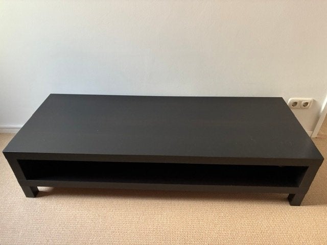 Zwart houten TV meubel IKEA, Ophalen, Gebruikt, 100 tot 150 cm, Stijlvol