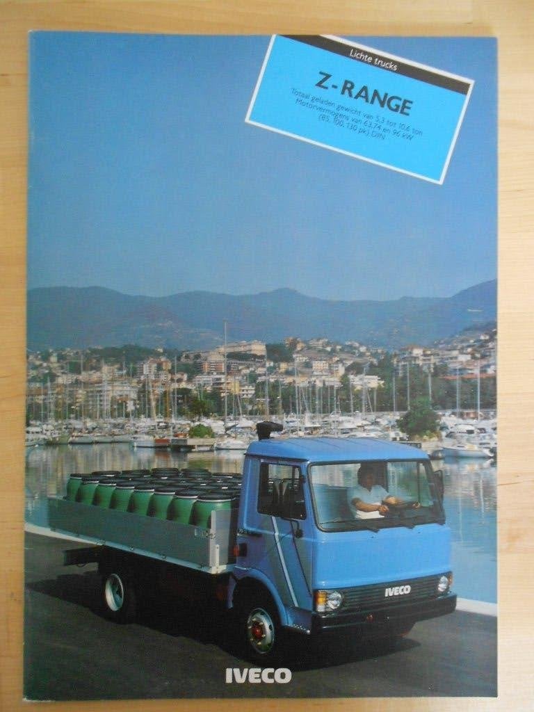 Iveco Z-Range 1982 Brochure - Zeta, Boeken, Iveco, Ophalen of Verzenden, Zo goed als nieuw, Overige merken