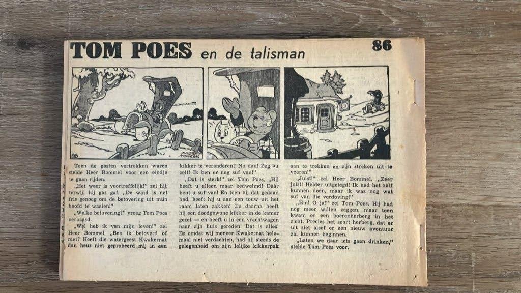 Tom poes krantenverhaal NRC 1947 compleet, Ophalen of Verzenden, Olivier B, Bommel en Tom Poes, Gebruikt