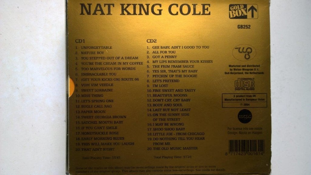 Nat King Cole - Unforgettable, Ophalen of Verzenden, Zo goed als nieuw, Jazz, Album