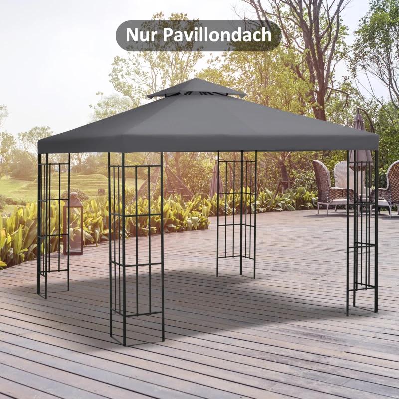 Outsunny Vervangend Dak voor Paviljoen 3x3m - Nieuw, Tuin en Terras, Ophalen, Minder dan 4 meter, Nieuw, Minder dan 5 meter