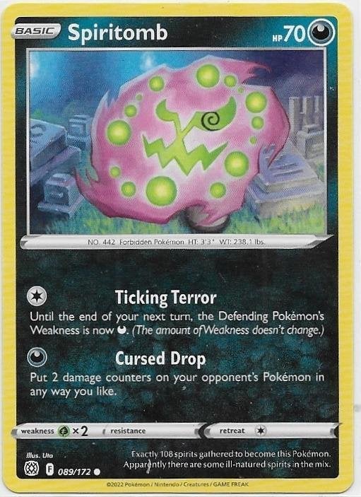 Brilliant Stars,  Spiritomb [common] 89/172, Verzenden, Nieuw, Losse kaart