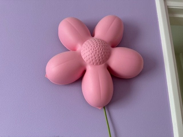 Ikea wandlamp kinderkamer, Ophalen, Roze, Zo goed als nieuw, Nachtlamp